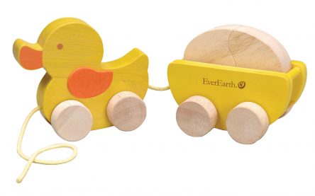 EverEarth Wooden Pull Along Duck & Egg