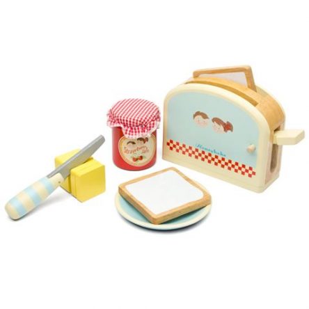 Le Toy Van Honeybake Wooden Toaster Breakfast Set