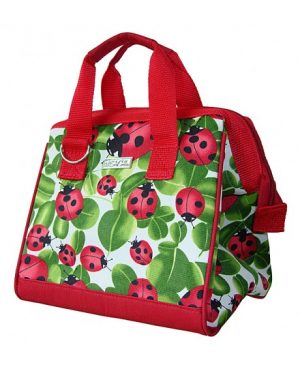 Sachi Insulated Lunch Tote Bag - Ladybug Print