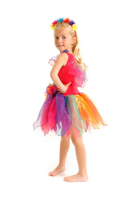 Fairy Girls Pixie Fairy Dress - Rainbow