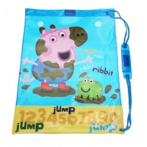 Peppa Pig George Sports Swimming / Library Bag - Blue