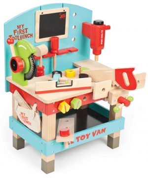 Le Toy Van Wooden My First Tool Bench with Tools