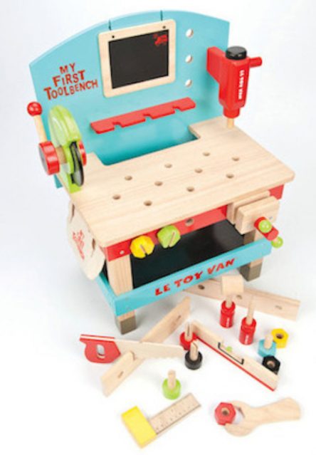 Le Toy Van Wooden My First Tool Bench with Tools