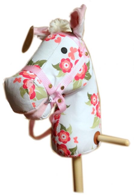 Ride On Wood & Plush Hobby Horse - Floral