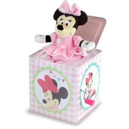 Disney Minnie Mouse Musical Tin Jack In The Box
