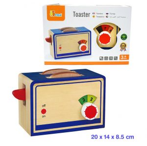 Viga Toys Wooden Toaster with 2 slices Bread