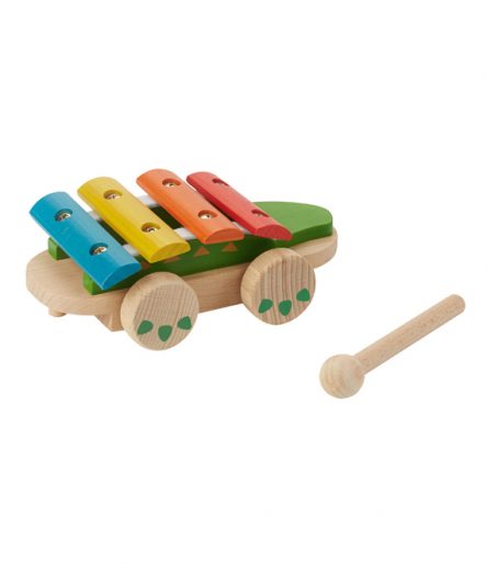 EverEarth Wooden Pull Along Musical Crocodile