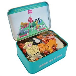 Apples to Pears Zoo Animals in a Tin Playset