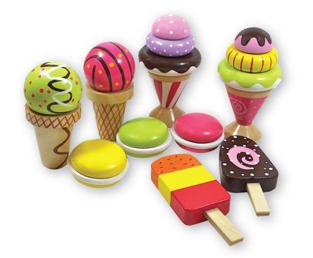 Discoveroo Wooden Ice Cream and Desserts Play Set 9pc